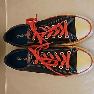 Converse | Men's Navy Pink All Star Lace-up Low Top Sneakers Sz 7